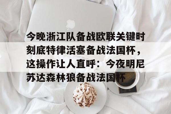 JBO竞博体育-今晚浙江队备战欧联关键时刻底特律活塞备战法国杯，这操作让人直呼：今夜明尼苏达森林狼备战法国杯的简单介绍